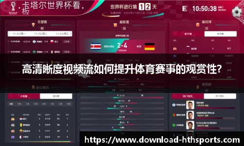 高清晰度视频流如何提升体育赛事的观赏性？